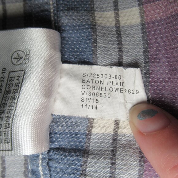 Gap 1969 Eaton Plaid Button-Up Shirt | Size L - Picture 8 of 9